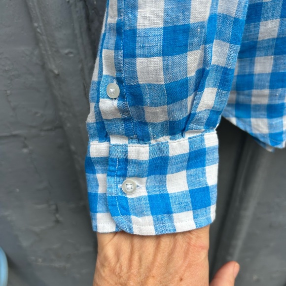 Frank & Eileen Barry Tailored Button Up Shirt, Size M - Picture 7 of 13